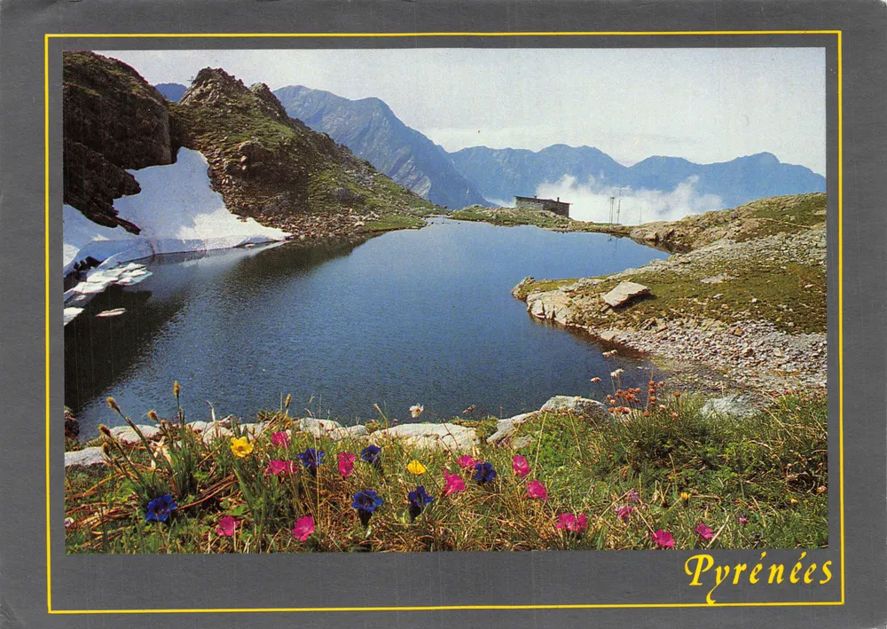 Lac alpin des Pyrénées — Refuge du Maupas — Photo Philippe POUX - Recto