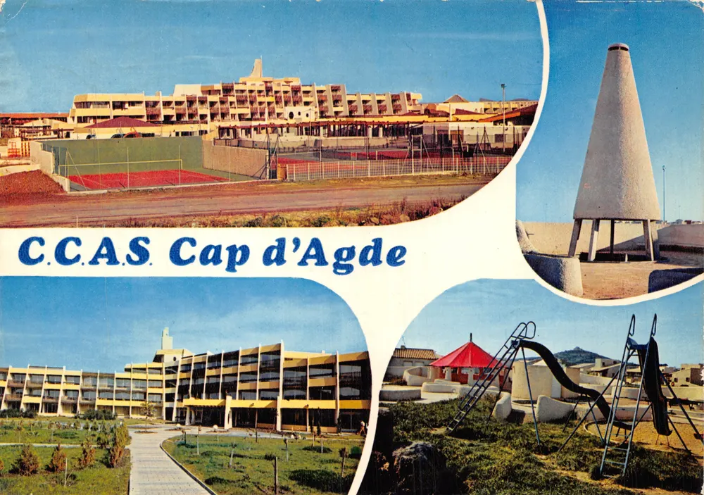 C.C.A.S. Cap d'Agde — complexe résidentiel et installations sportives et ludiques - Recto
