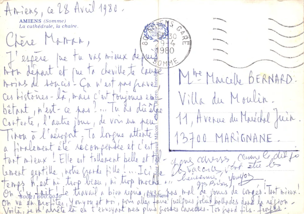 Amiens — La cathédrale, la chaire — Éditeur : Cimay - 뒷면