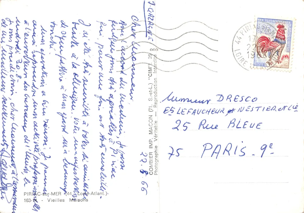 Piriac-sur-Mer — Casas antiguas — Editor: Combier - Reverso