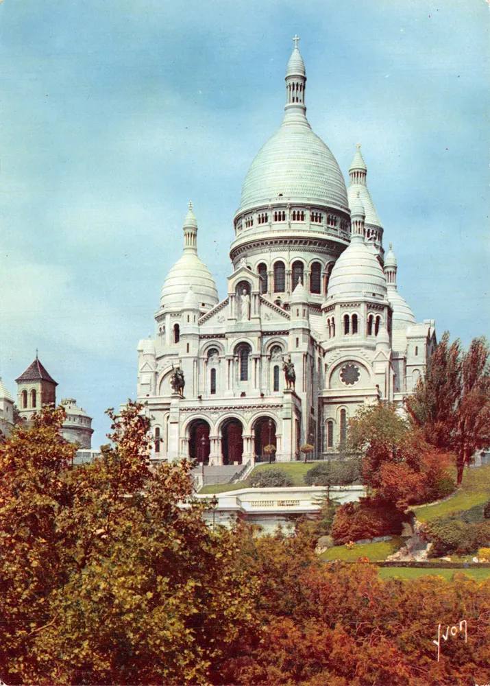 Das Heilige Herz — Panoramablick — 'YVON' Kunstausgabe, n° E.K.B. 1017 - Vorderseite
