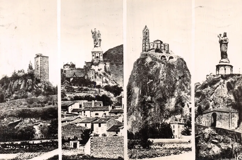 Le Puy (Haute-Loire) — Die vier Felsen — Combier Imp. Macon - Vorderseite