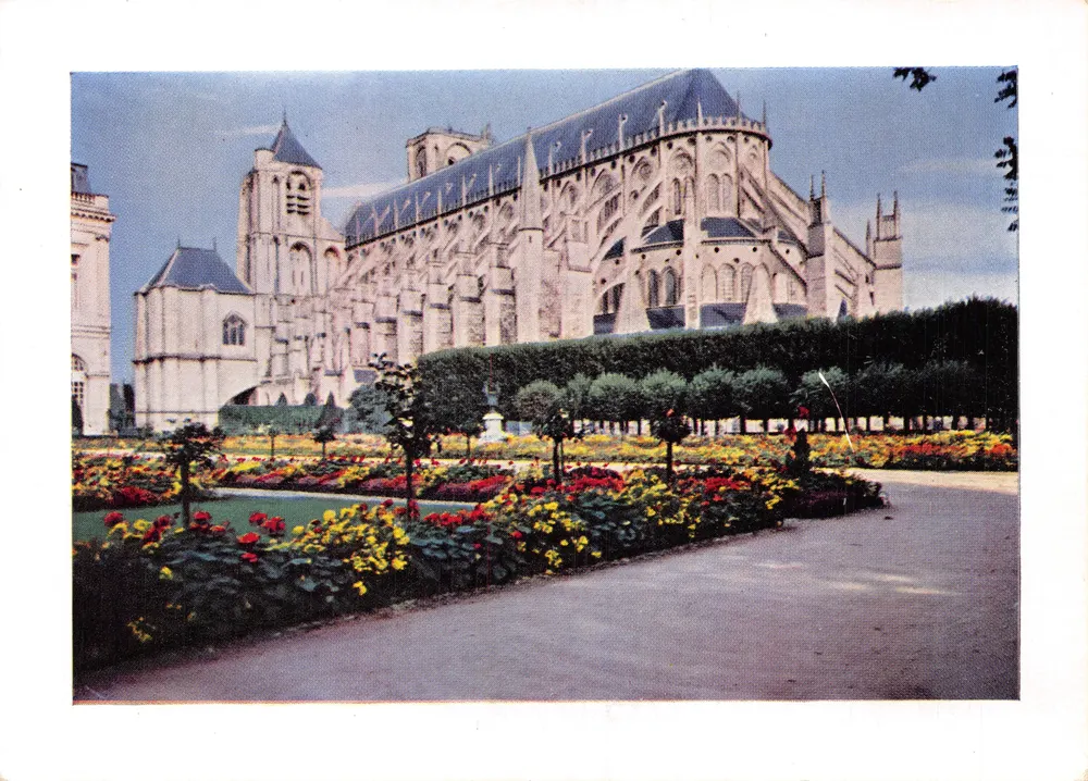 Kathedrale von Bourges — Ansicht vom Garten des Erzbischofs — Verlag SE - Vorderseite