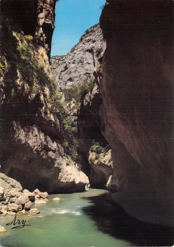 Die pittoresken Gorges des Verdon — Der Eingang der Ralingues — Edition TARDY - Vorderseite