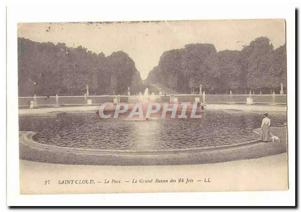 Saint-Cloud — Der Park — Der Große Bassin der 24 Jets — LL - Vorderseite