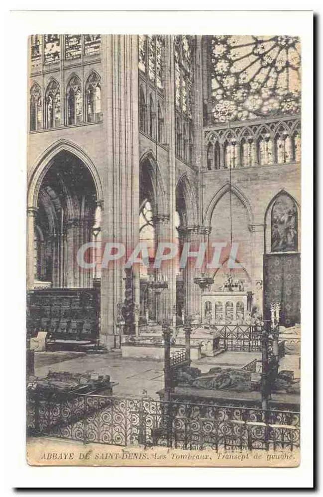 Abadia de Saint-Denis — Os Túmulos, Transepto da Esquerda - Frente