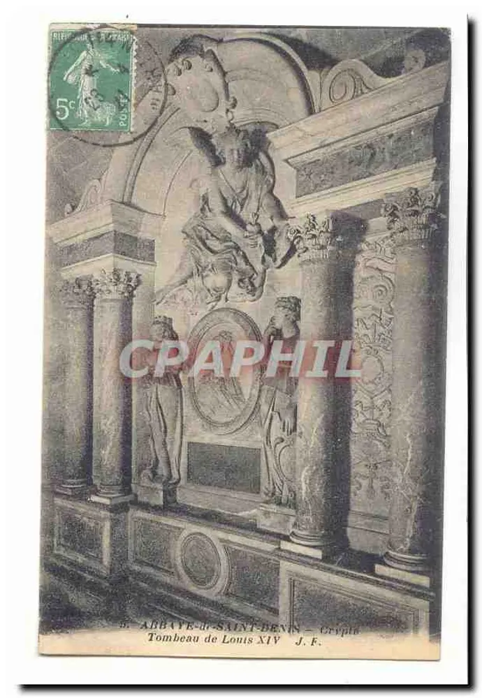 Grabmal von Ludwig XIV — Krypta — Abtei Saint-Denis - Vorderseite