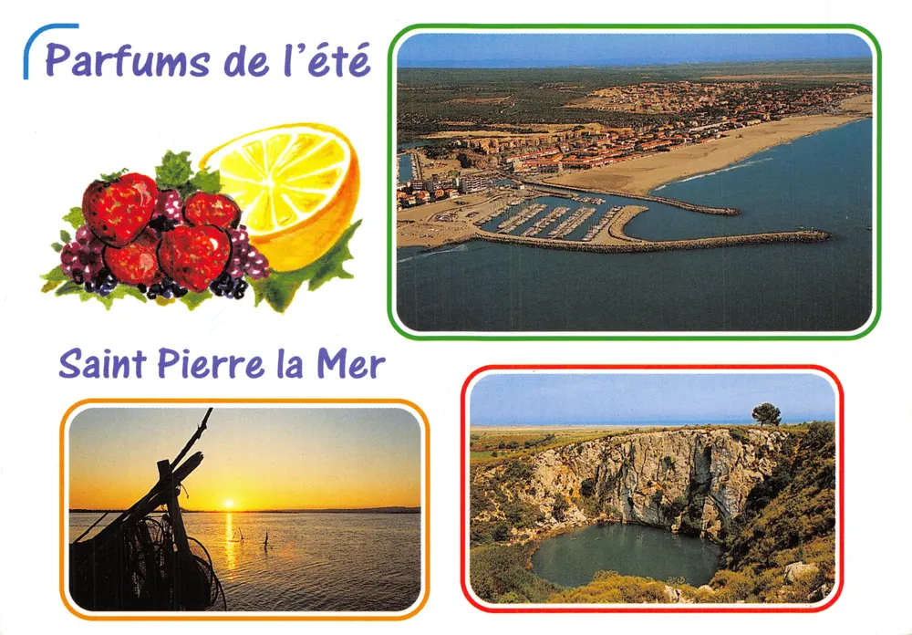 Saint Pierre la Mer — luftige Ansicht und Landschaften — Éditions FLEURY D'AUDE - Vorderseite