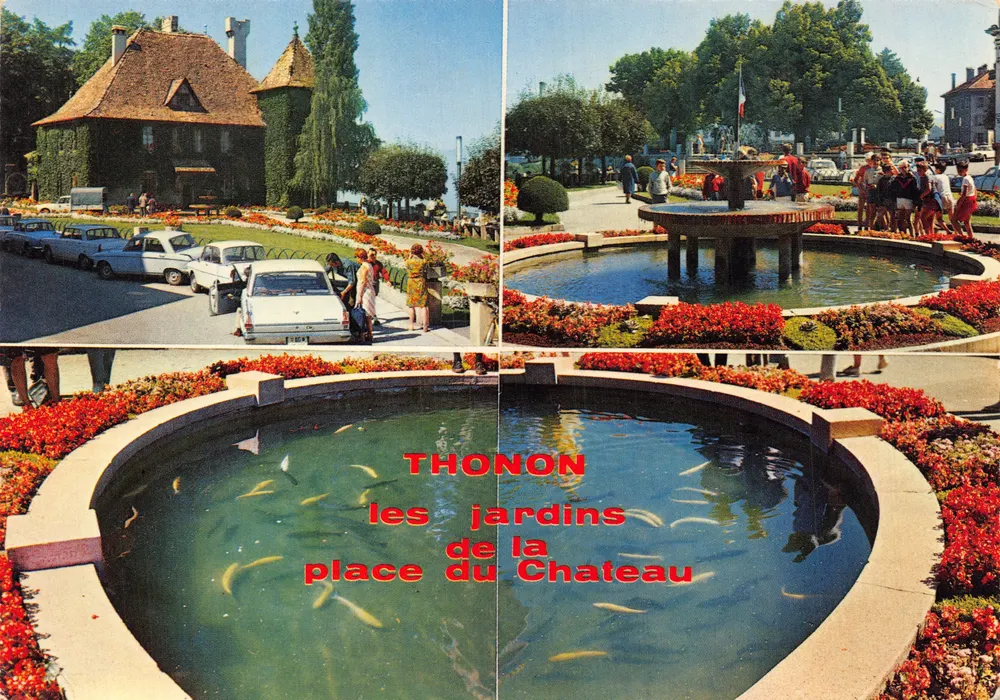 Thonon-les-Bains — die Gärten der Place du Château — Editions J. CELLARD n° E.11090 - Vorderseite