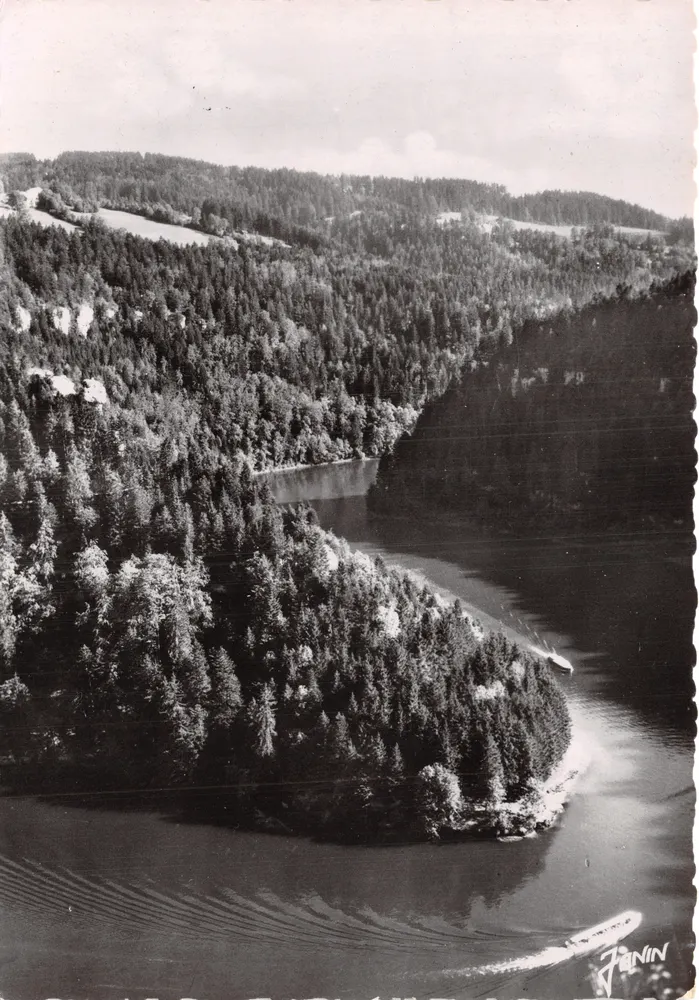 Villers-le-Lac — Le virage du Sphinx — Éditions Janin, Maiche - Recto