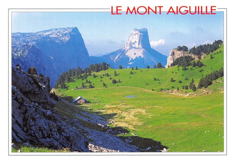 Der Mont Aiguille — Aussicht vom Pas de l'Aiguille — FLASH CARTES Editions - Vorderseite