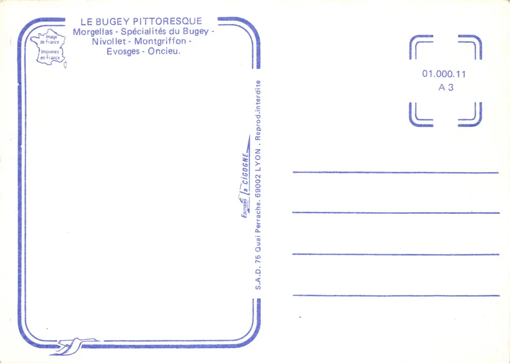 Bugey — Spezialitäten des Bugey — Verlag Cigogne - Rückseite