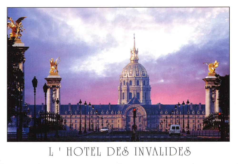 Das Hôtel des Invalides — Ansicht von der Pont Alexandre III — Éditions Leconte - Vorderseite