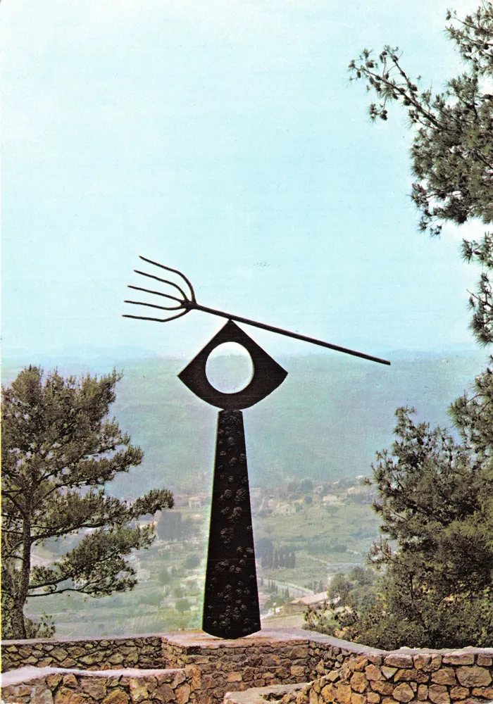 La Fourche — Skulptur von Miró — Fondation Maeght, Saint-Paul de Vence - Vorderseite