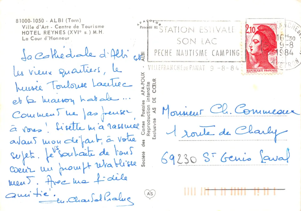 Cour d'Honneur — Hotel Reyne (16. Jahrhundert) — AS, Albi - Rückseite