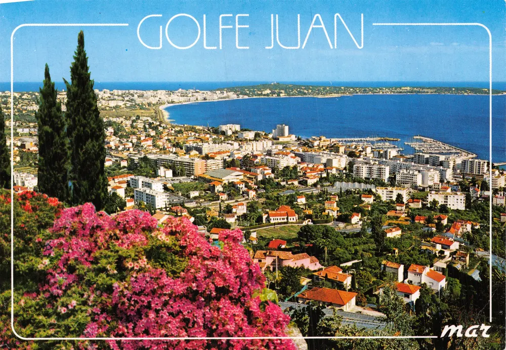 Golfe Juan — Allgemeiner Blick von einer Klippe — Verlag MAR - Vorderseite