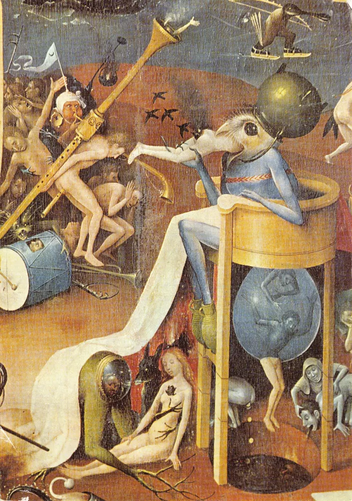 Garten der Freuden — Fresko von Bosch — Verlag Silex, Nr. P-52 - Vorderseite