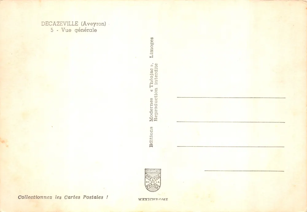 Decazeville (Aveyron) — vue générale — Éditions Diplôme - पीछे