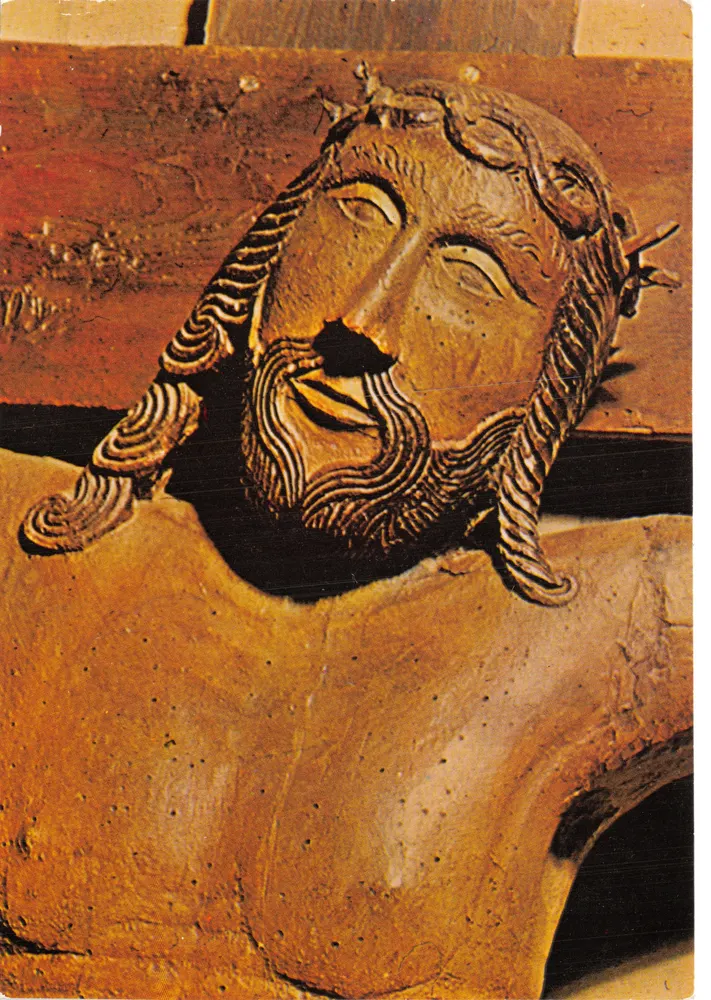 Christus des Guten Todes — Holzschnitzerei aus dem 14. Jahrhundert — Éditions MI PLAI - Vorderseite