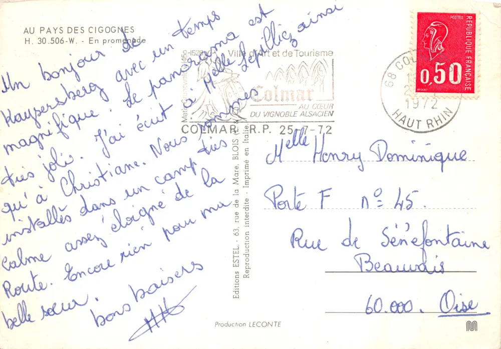 Étel - Timber-framed House — Publisher Estel, no. 45 - Back