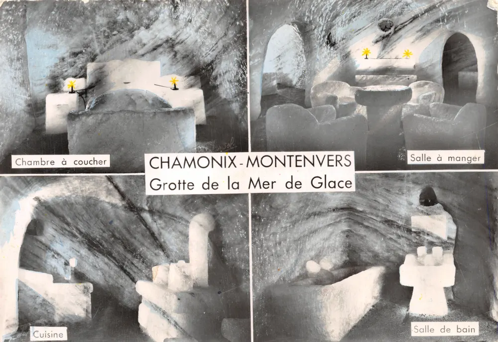 Chamonix-Montenvers — Ansicht der Grotte Mer de Glace — Verlag: Editions Photographiques Jansol - Vorderseite