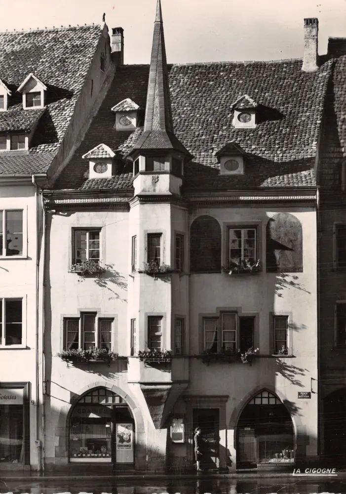 Altes Haus Place de la Réunion — Mulhouse — Verlag La Cigogne - Vorderseite