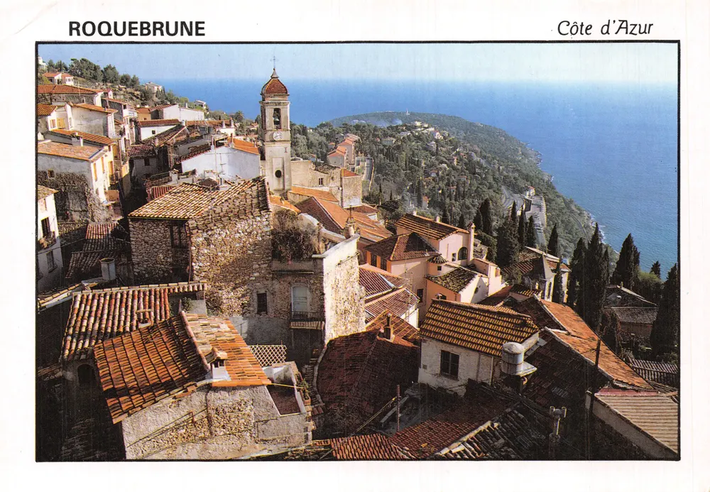 Roquebrune — allgemeine Ansicht — FISA I.G., Palaudarias, 26 - In Spanien gedruckt - Vorderseite