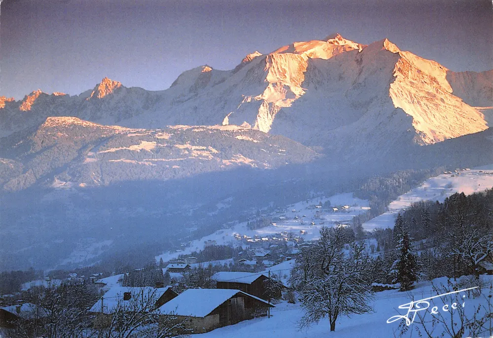 Der Mont-Blanc — schneebedeckte Panoramansicht — Editions REVALP - ALBERTVILLE - Vorderseite