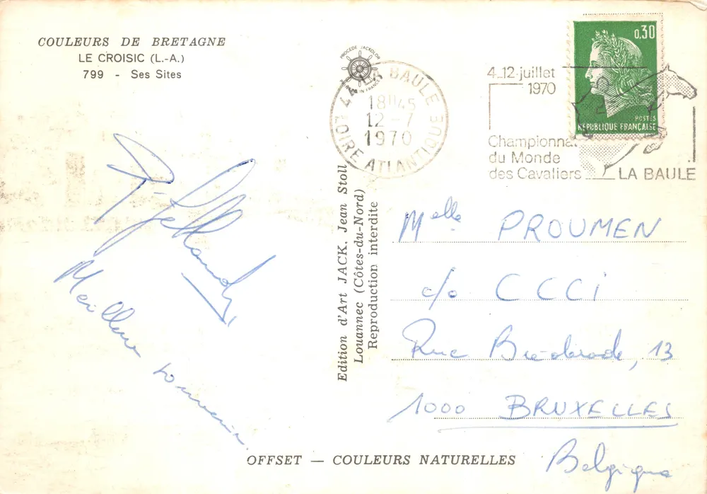 Le Croisic — port et plage — Édition d'Art JACK (Côtes-du-Nord) n°799 - Verso