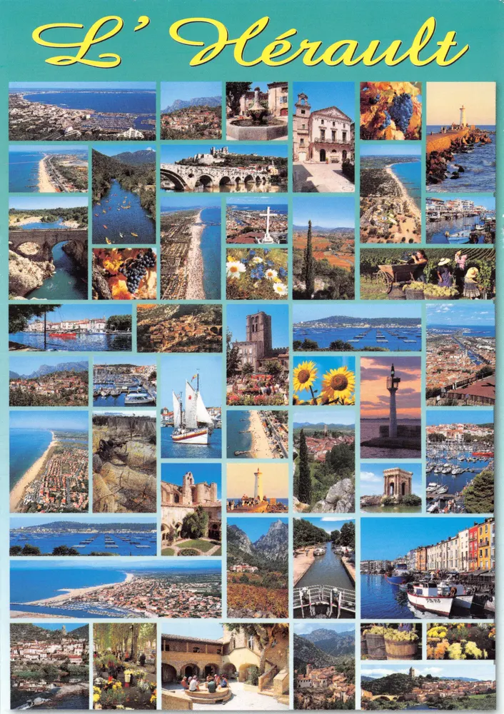 L'Hérault — collage de paysages et sites — S.A. APA-POUX - ALBI - Recto