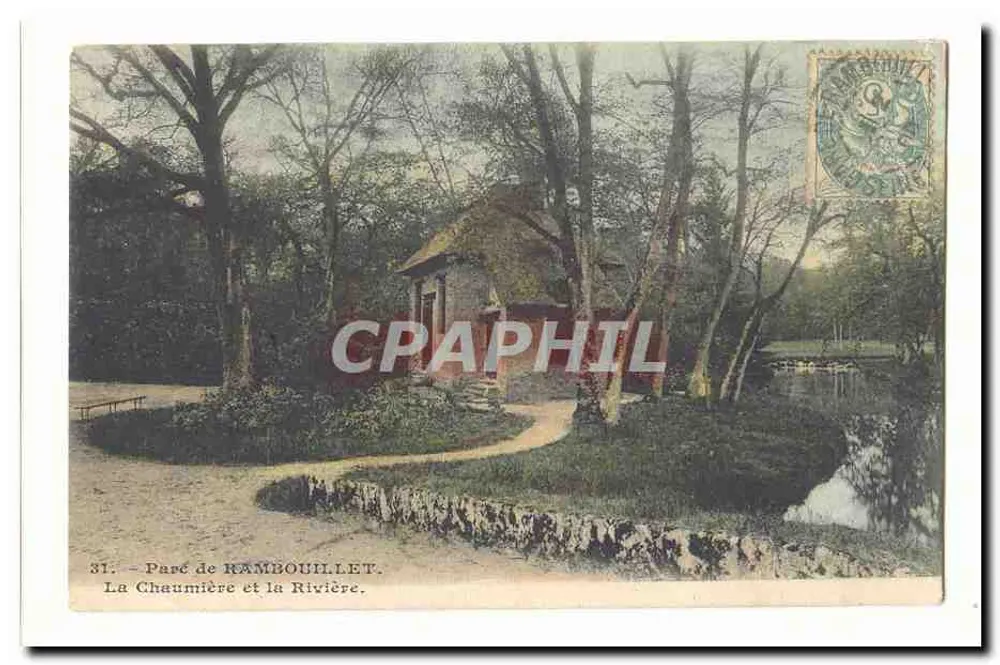 Park von Rambouillet — Die Chaumière und der Fluss — Verlag nicht sichtbar, Nr. 31 - Vorderseite