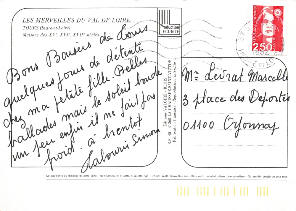 Tours — Maisons du Val de Loire — Éditions Valoire - पीछे