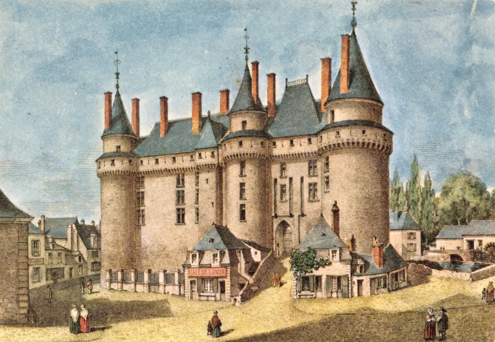 Château de Langeais — entrée du château — Éditions VALORE, n° 2738 - Recto