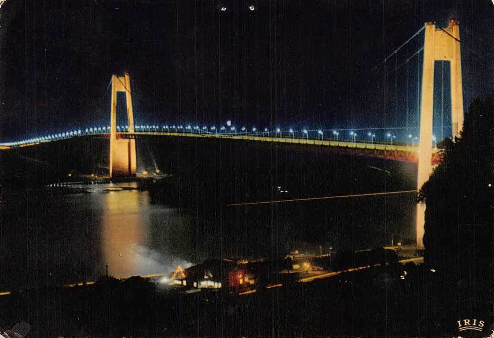 Pont de Tancarville — vue nocturne — éditeur IRIS - 表面