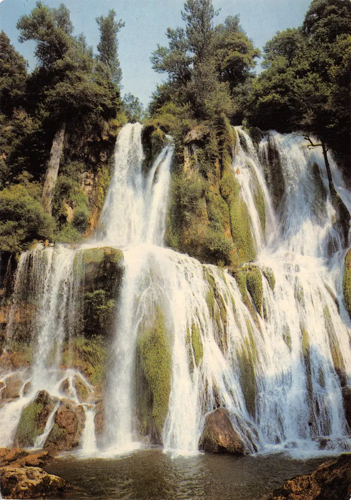 Die Glandieu-Wasserfälle — 40 Meter hohe Wasserfälle — Verleger J. CELLARD, N.53162 - Vorderseite