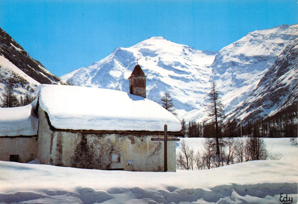 Kapelle im Schnee — Verlag ADIA, Nr. 1.430 - Vorderseite