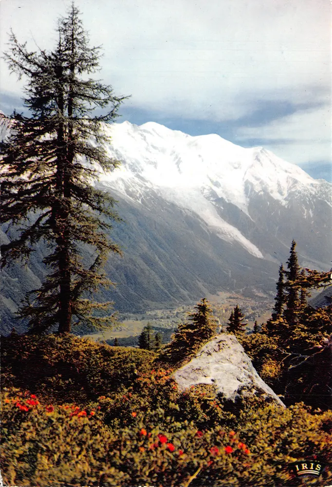 Mont Blanc — Panorama von Flégère — Verlag IRIS - Vorderseite