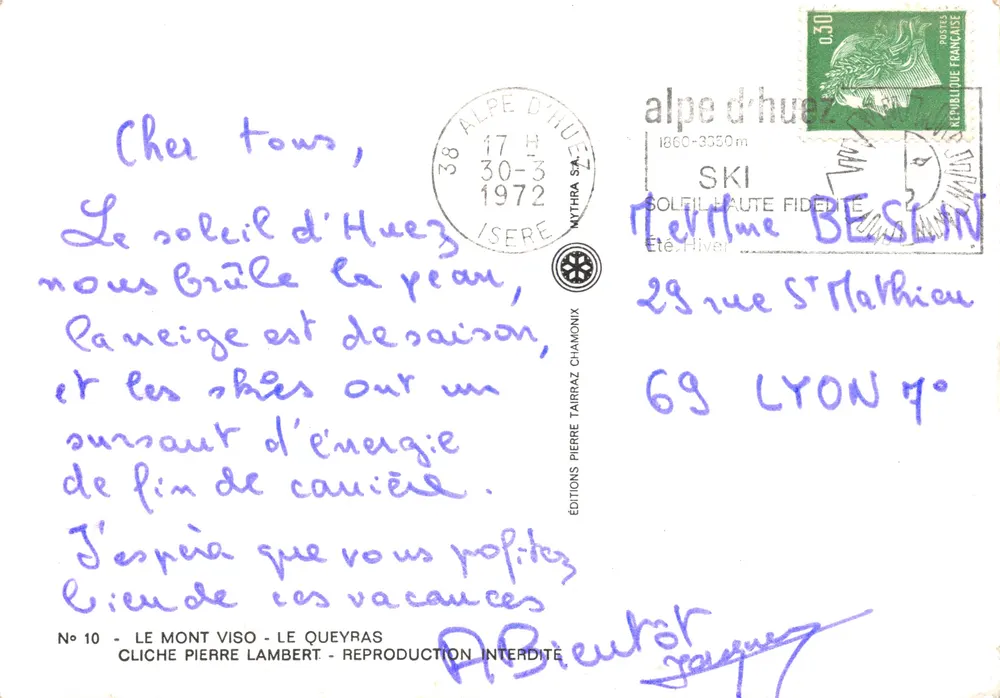 Le Mont Viso — Le Queyras — Éditions Pierre Tairraz Chamonix, n°10 - Verso