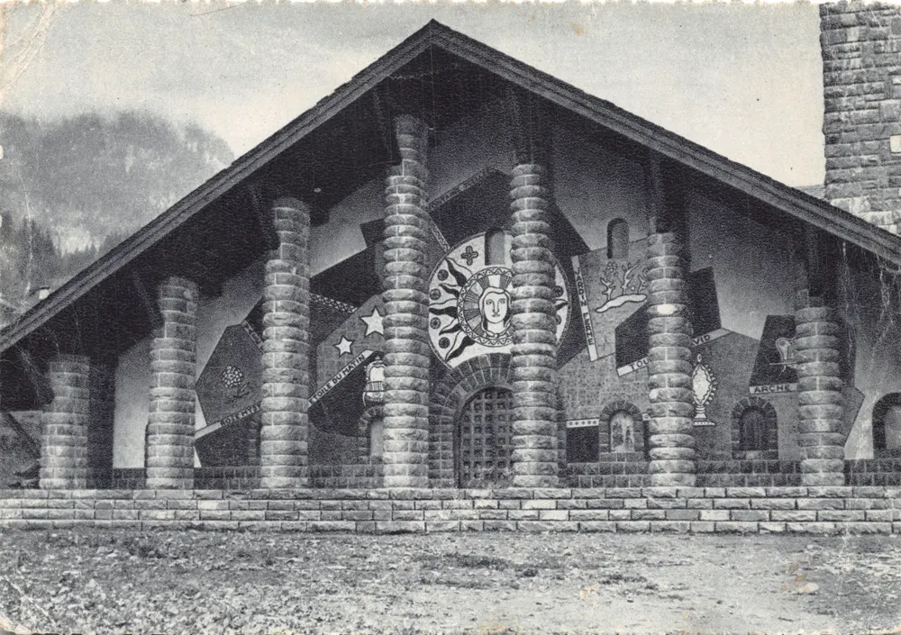 Kirche von Assy — Fassade mit Mosaiken — Parochiale Ausgaben von Assy - Vorderseite