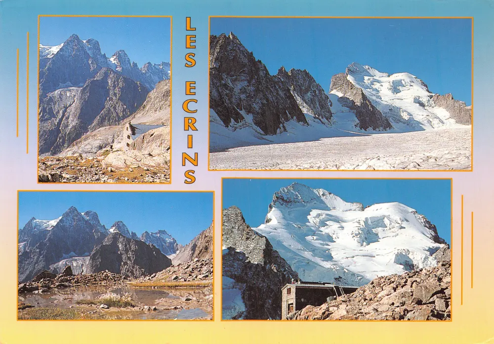 Les Écrins — Montagnes enneigées et refuge — éditeur diffu-cartes - 앞면