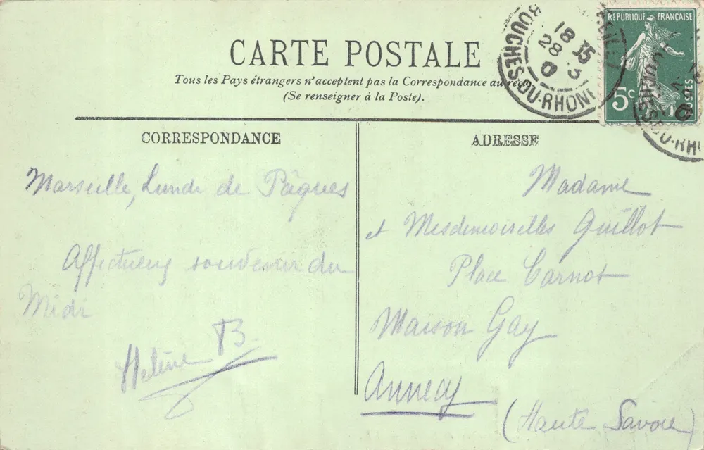 Marseille — Couche de Soleil — LL. n° 137 - पीछे