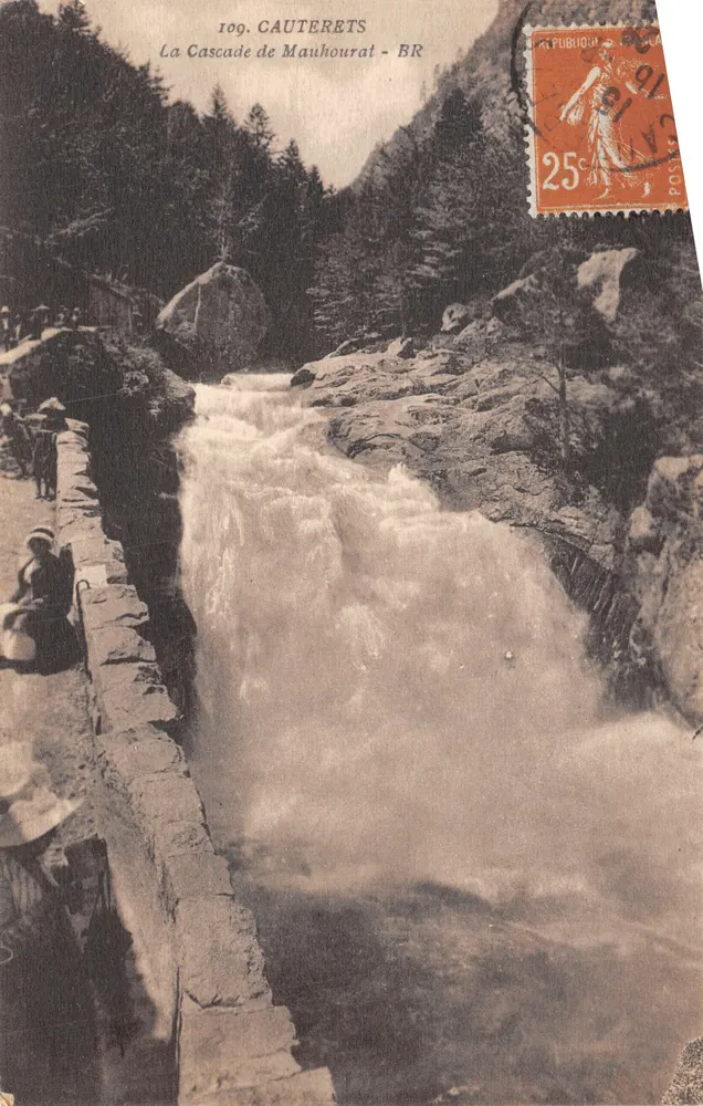 Die Wasserfälle von Mauhourat — Cauterets - BR — Bloc Frères, Verleger, Bordeaux - Vorderseite