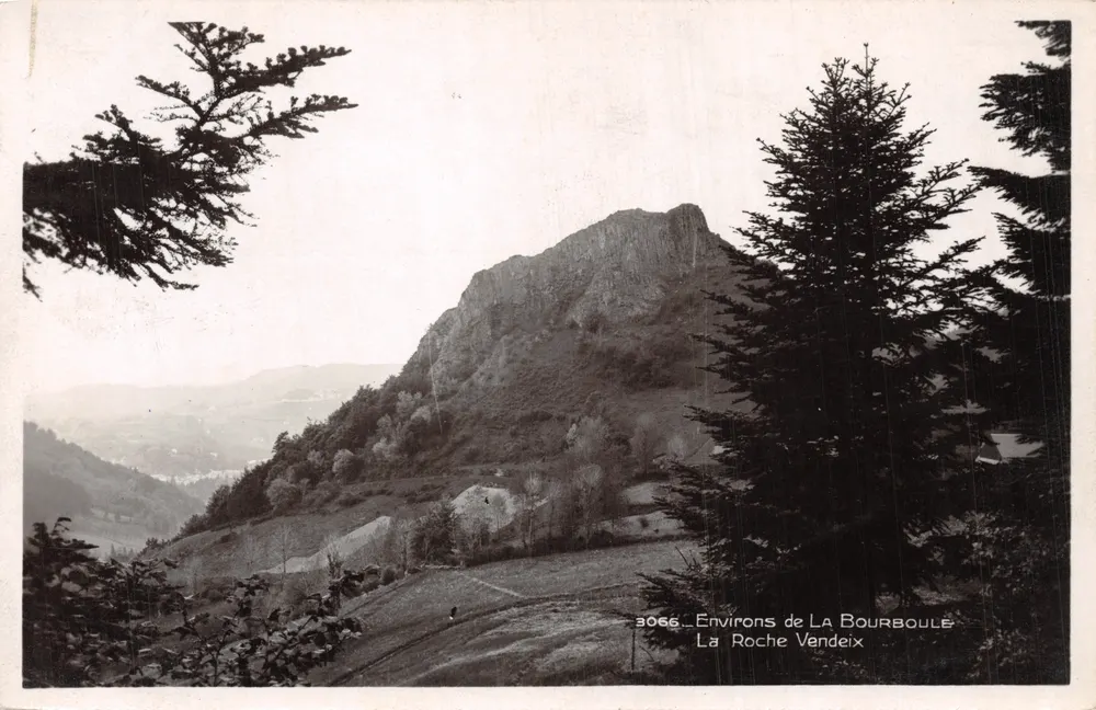 La Roche Vendeix — Ansicht der Umgebung von La Bourboule — Édition la Cigogne, Vichy - Vorderseite