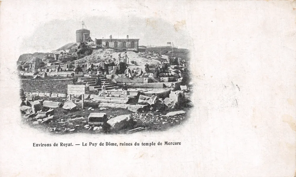 Umgebung von Royat — Le Puy de Dôme, Ruinen des Tempels Merkur — Z. Coisier - Vorderseite