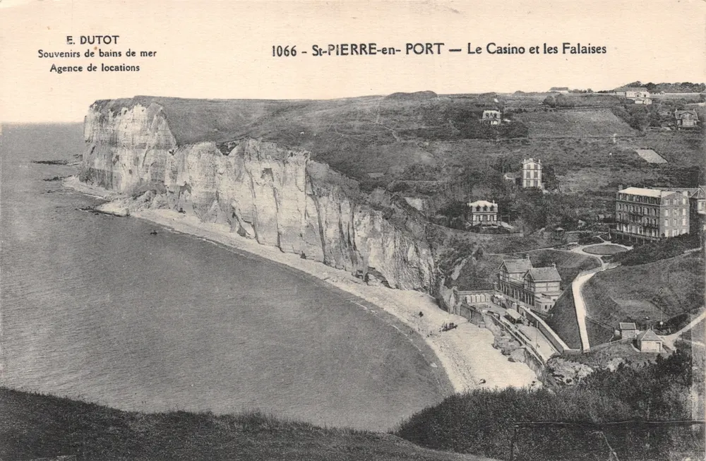 St-PIERRE-en-PORT — Das Casino und die Klippen — E. DUTOT, 1066 - Vorderseite