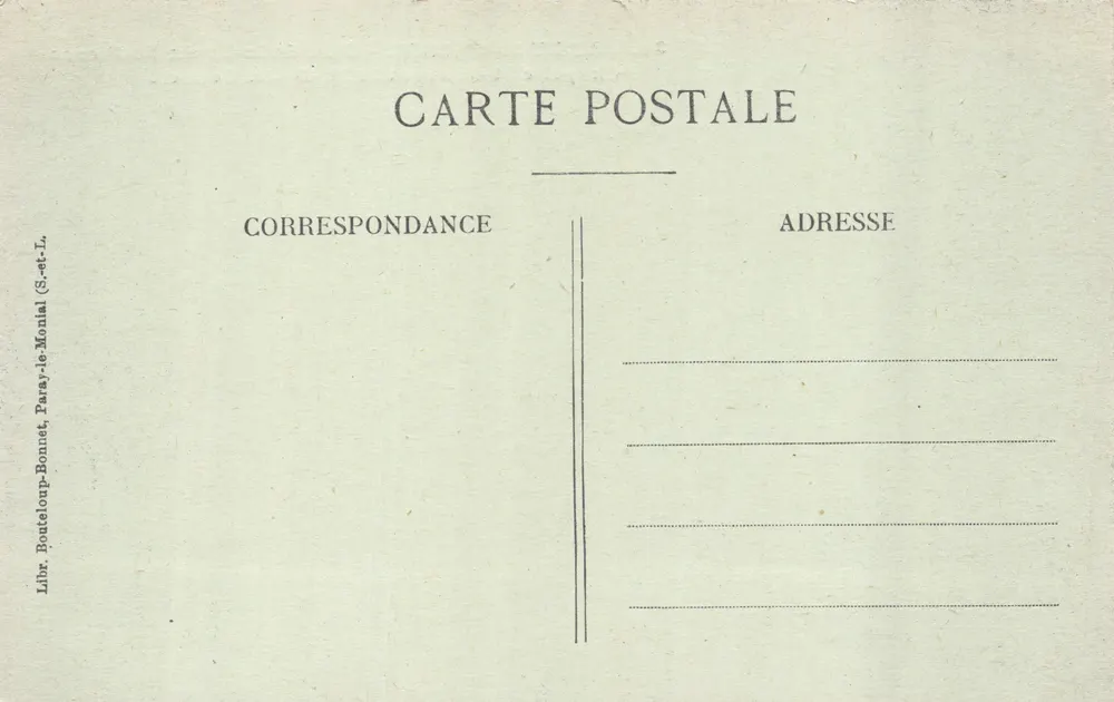Paray-le-Monial — Kapelle und Kloster Notre-Dame du Cenacle — Librairie Bouteloup-Bonnet - Rückseite