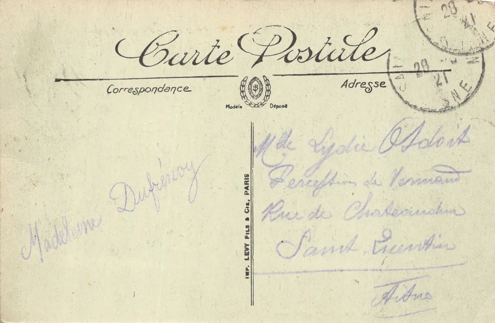 Lourdes — Aufnahme von oben — LL. — Verleger DRUCK AUF DER KARTE n°220 - Rückseite