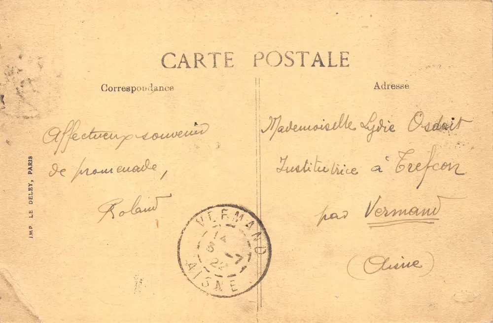Rouen — Vue Générale — IMPRIMÉ SUR LA CARTE n°326 - Verso