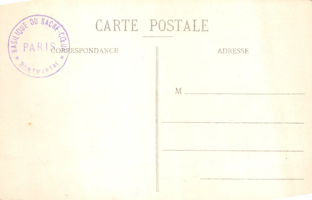 Paris — Panorama in Richtung Sacré-Cœur und Butte-Montmartre — J.H. Verlag - Rückseite