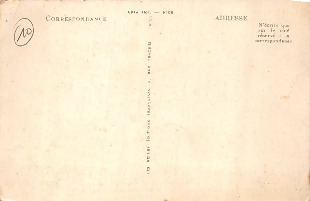 Toulon - Cap Brun — Promenade am Ufer — Verlag ADIA IMP. — Nr. 11273 - Rückseite